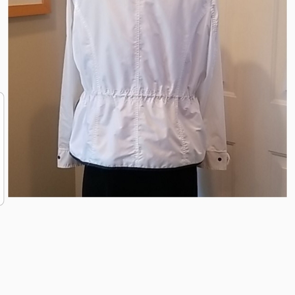 White & Black Zip-Front Jacket - Picture 3 of 9